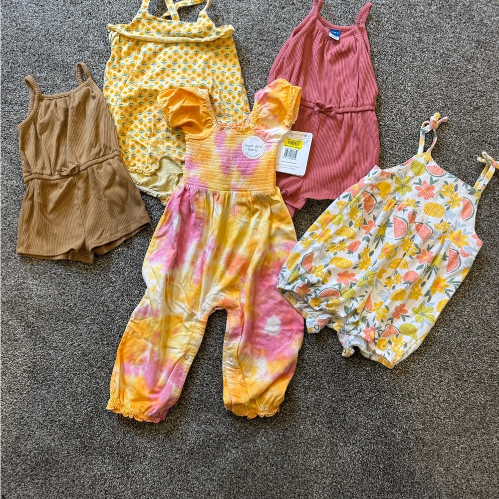 Colorful Kids Romper Set